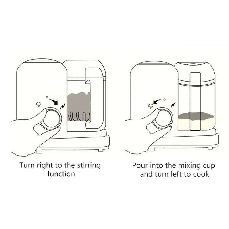 Electric Baby Food Maker Multifunction Children Food Cooking Maker Steamer Mixing Grinder