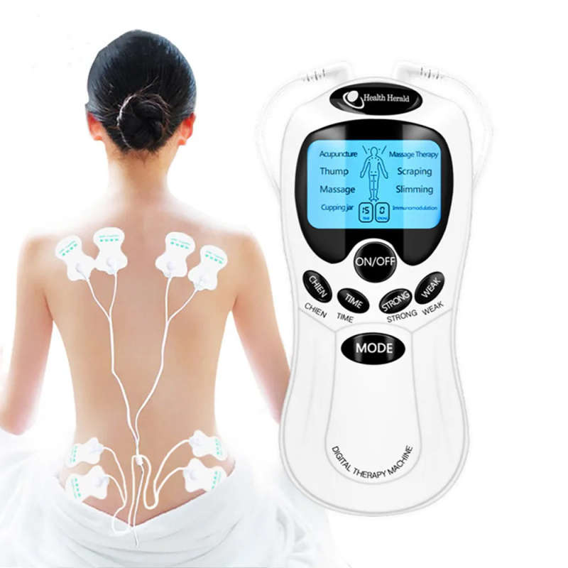 8 mode EMS Electric herald Tens Machine Acupuncture Body Massage Digital Therapy Massager