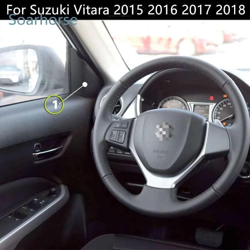 2 pcs Front Door Mirror Trim Tweeter Speakers Panel Triangle Treble Horn Cover For Suzuki Vitara