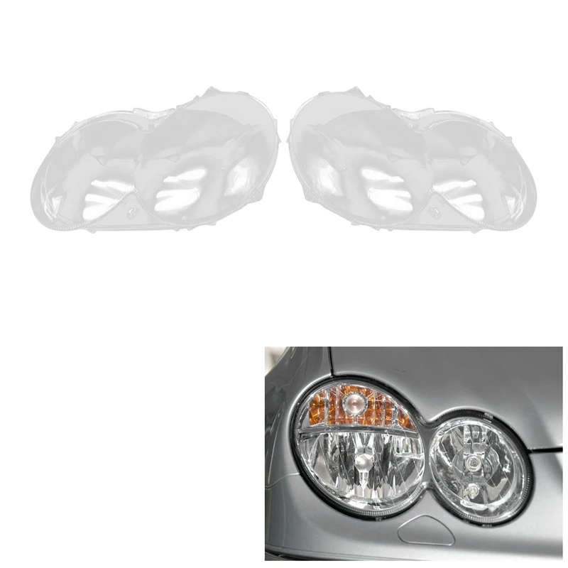 For 2004-2006 Benz CLK280/300/350 Headlight Shell Lamp Shade Transparent Lens Cover