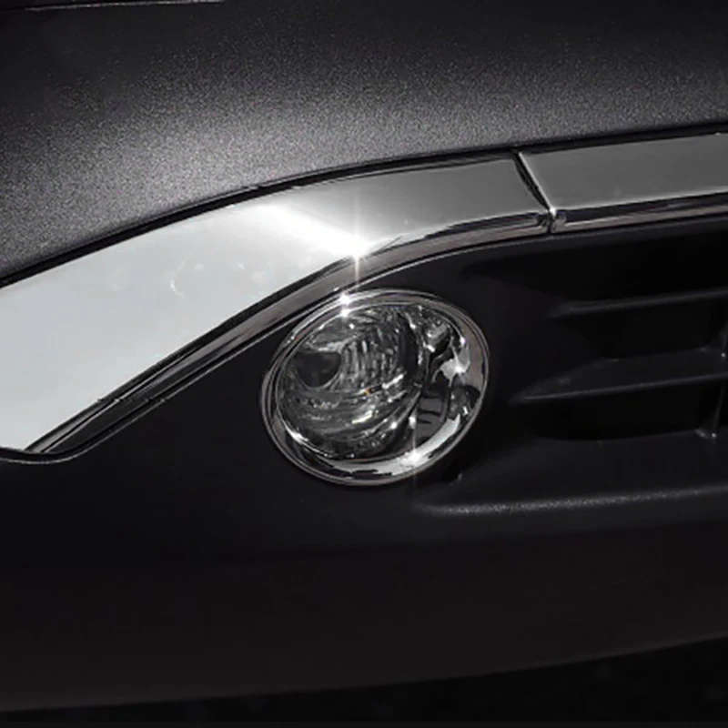 for Toyota Harrier Venza 2020-21 ABS Chrome Front Fog Lights Cover Frame Trim