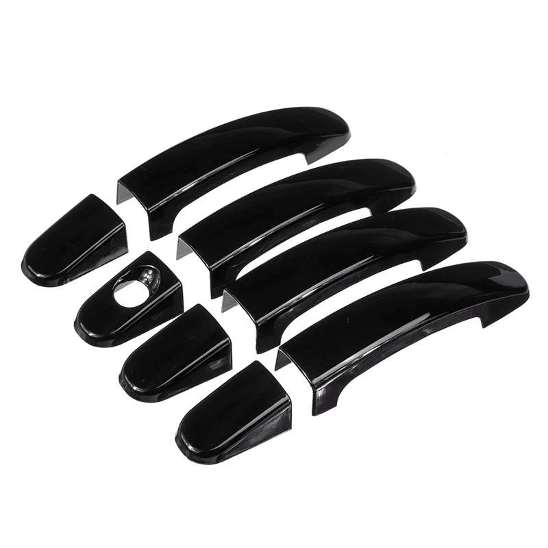 8 PCS/SET Car ABS Glossy Black 4 Door Handle Covers for Ford Focus Escape Kuga Ranger 13-18