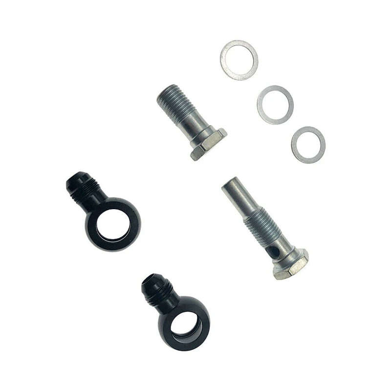 6AN x 1/4NPSM for 4L80E Universal Transmission Oil Cooler 90 Degree Fittings for 1997 to Mid