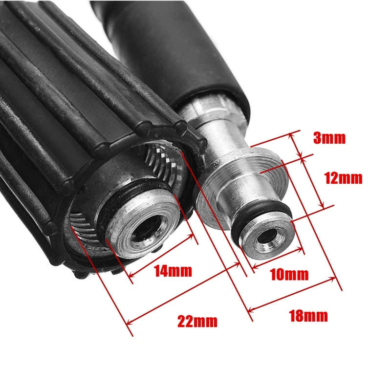 High Pressure Washer Spray G-Un,M22 Car Water Washer Cleaning Tool with 8M Hose