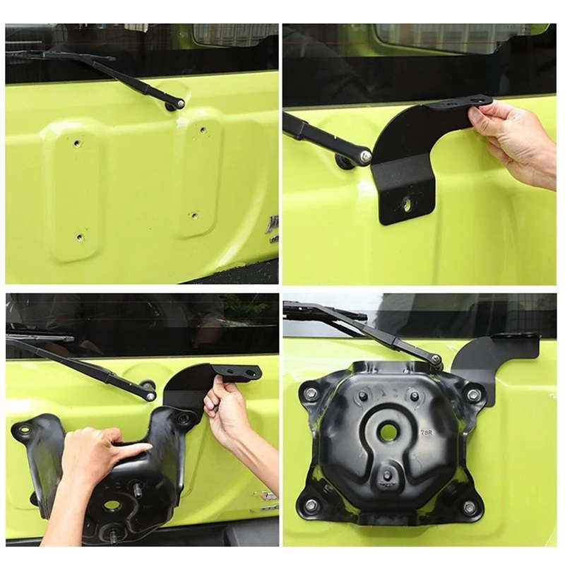 for Suzuki Jimny 2019 2020 2021 Car Spare Tire CB Antenna Holder Stand Mount Bracket