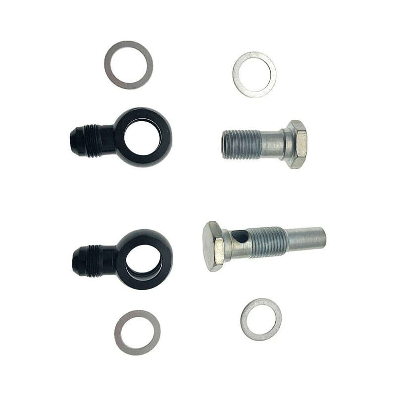 6AN x 1/4NPSM for 4L80E Universal Transmission Oil Cooler 90 Degree Fittings for 1997 to Mid