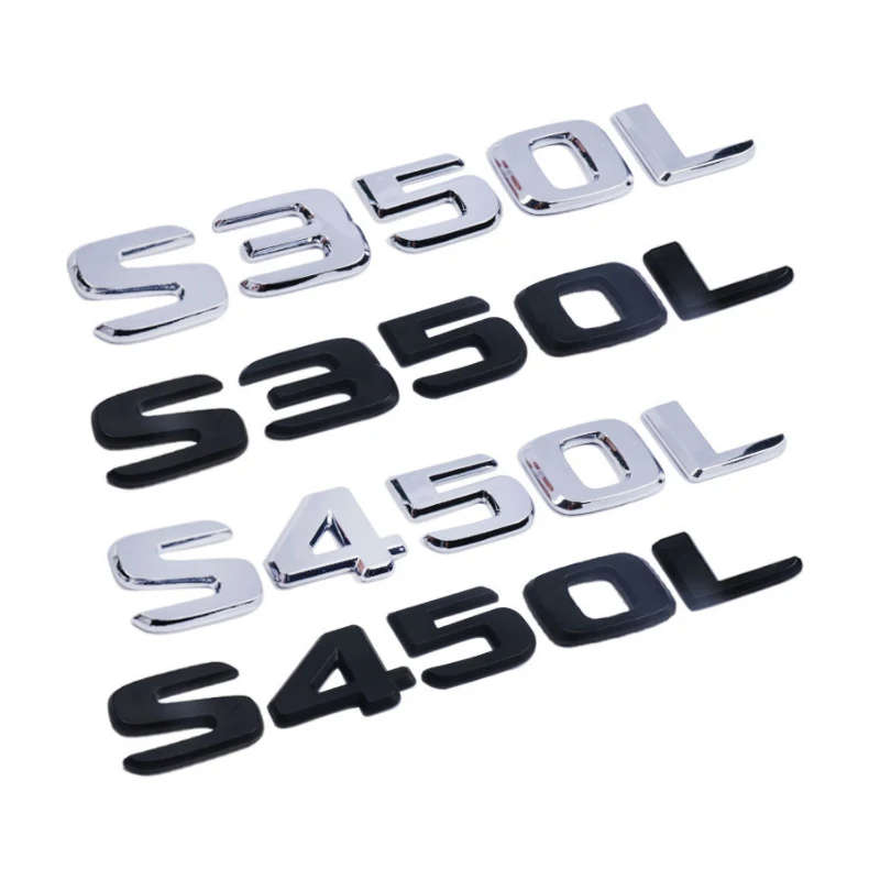 Letters Emblem Badge Trunk Logo Car Refitting Sticker for Mercedes Benz
