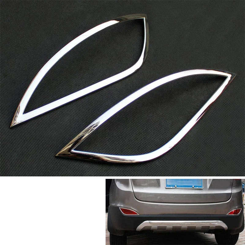 ABS Chrome Rear Fog Lights Cover Foglight Fog Lights Lamp Trim for Hyundai Tucson Ix35 2010-15