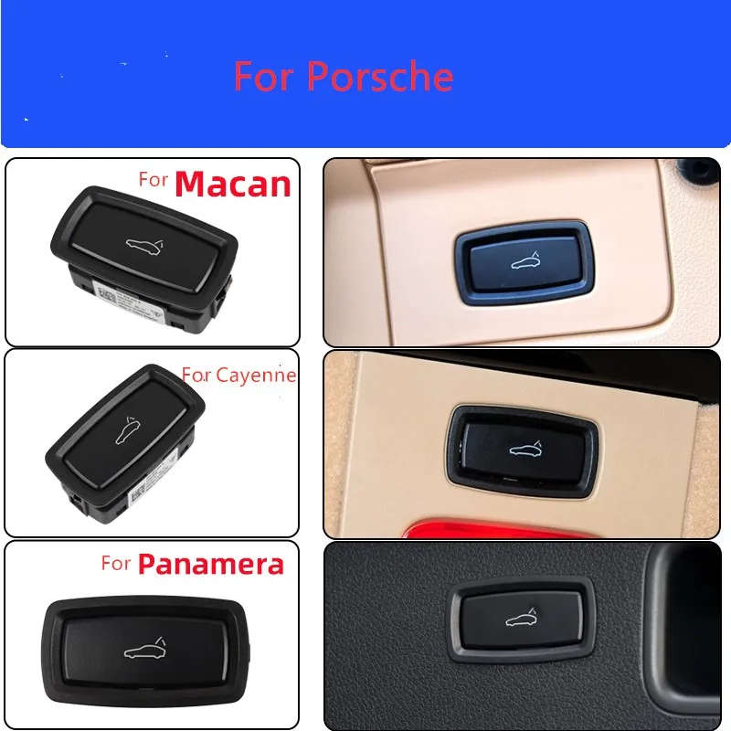 Car Rear Trunk Lock Switch Tailgate Electric Button For Porsche Cayenne Macan Panamera