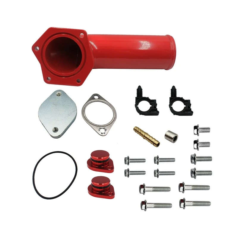 For 2008-2010 Ford F250 F350 Powerstroke 6.4L Intake Elbow Diecast Valve Kit