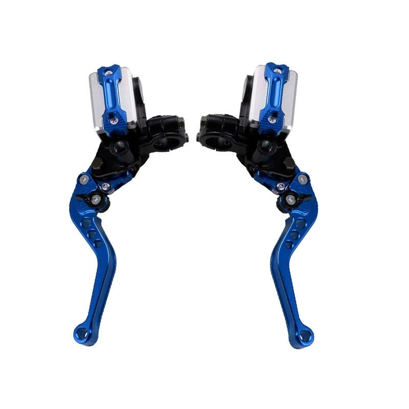 1Pair 22mm Motorcycle Roller Adjustment Brake Clutch Levers Handlebar Hydraulic Brake Pump