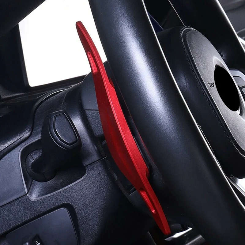 Car Red Steering Wheel Paddle Shifter Extension for Hyundai Genesis G70 4DR 18-20