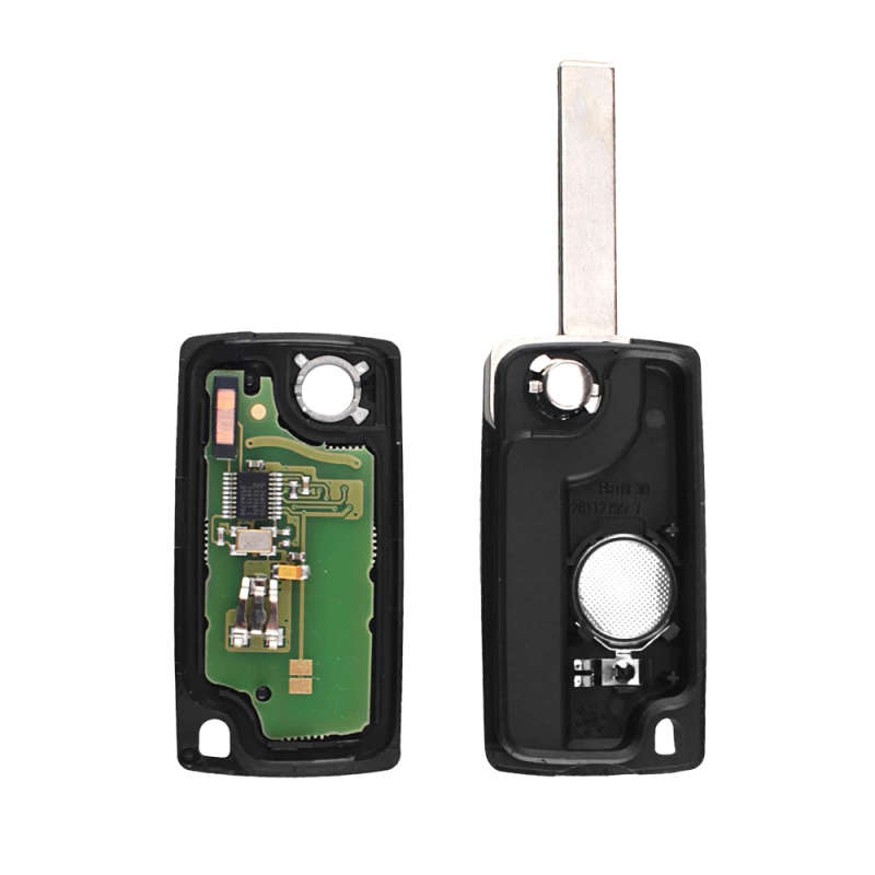 2 Buttons Remote Flip Key Folding Car Key For Peugeot 207 307 308 3008 407 433MHz ID46 ASK CE0536