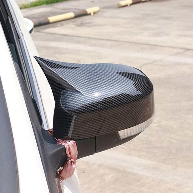 Car Rearview Mirror Cover for Ford Focus 3 - 3,5 2011-18 Side Wing Mirror Shell Carbon