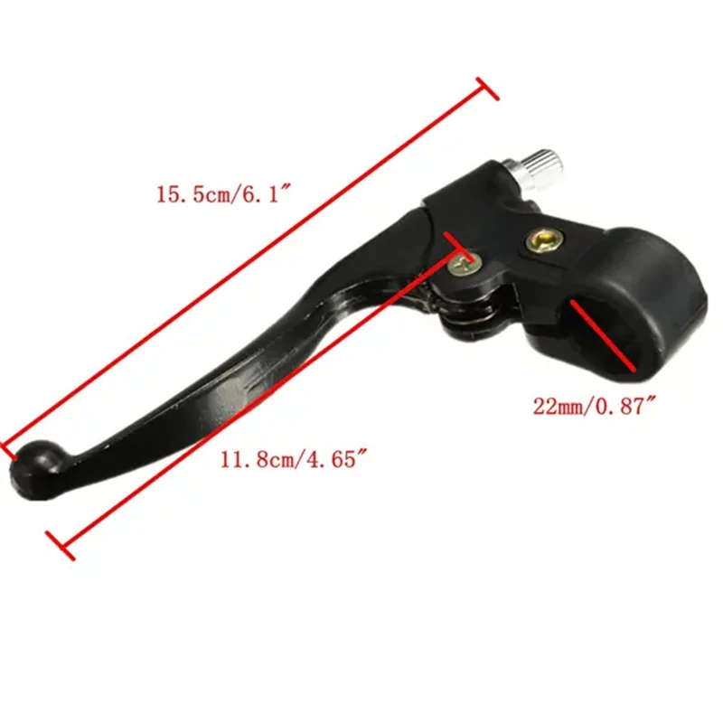 Thumb Throttle Twin Brake Lever Clutch Lever 22mm 7/8Inch for Mini Moto Quad Pit Bike ATV