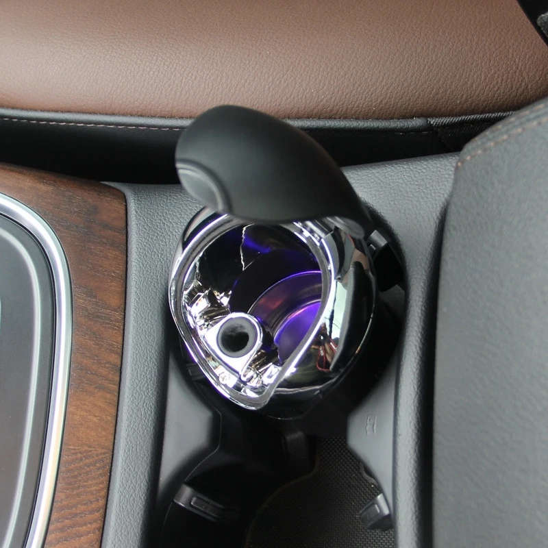 Mini Car Loaded Ashtray With Lamp and Cover Car Stowing Tidying Trash Can Supplies