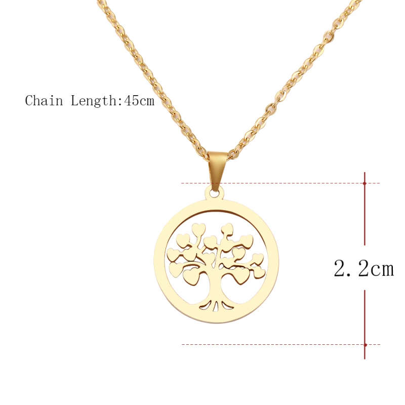Retail Price R 899 / Genuine Stainless Steel Heart Tree Necklace - Rose Gold