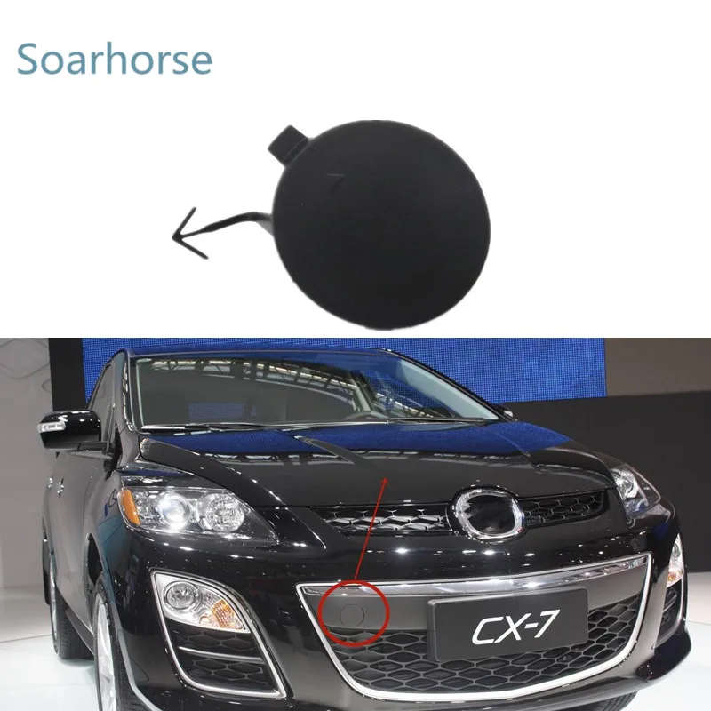 For Mazda CX-7 CX7 2009 2010 2011 2012 Front Bumper Towing Hook Cover Trailer Cap
