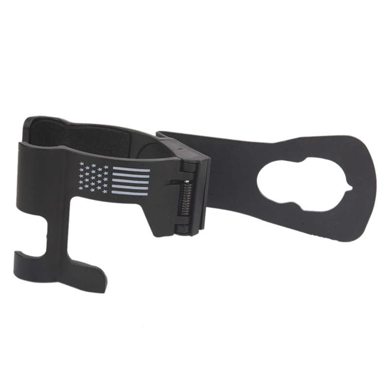Car USA Flag Drink Cup Phone Holder 2 in 1 Bolt-on Stand Bracket for Jeep Wrangler JK 2012-2018