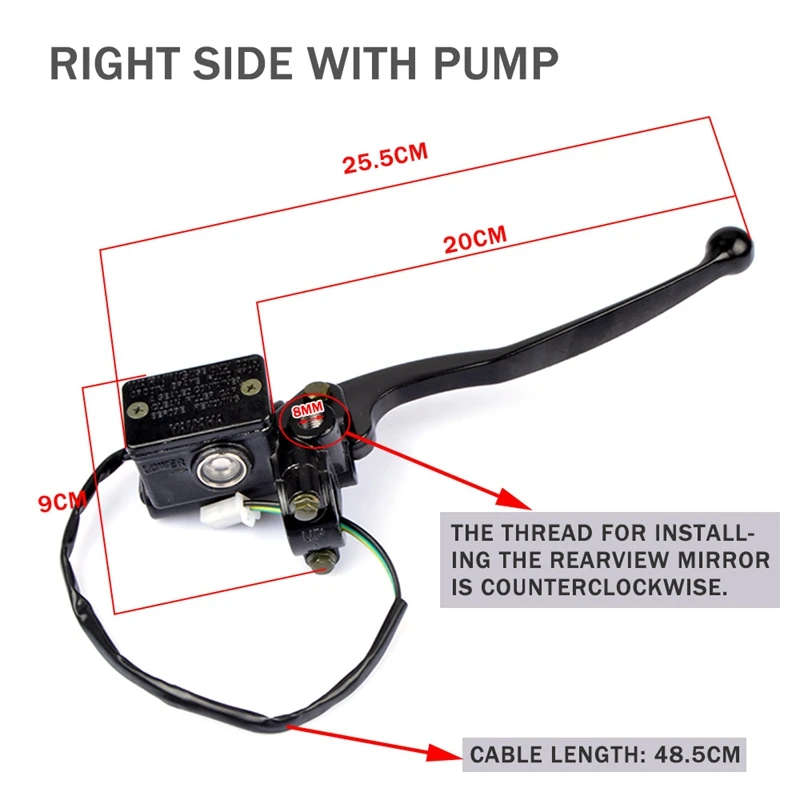 Motorcycle Handle Brake Fluid Caliper Master for Yamaha 125Cc YBR 125