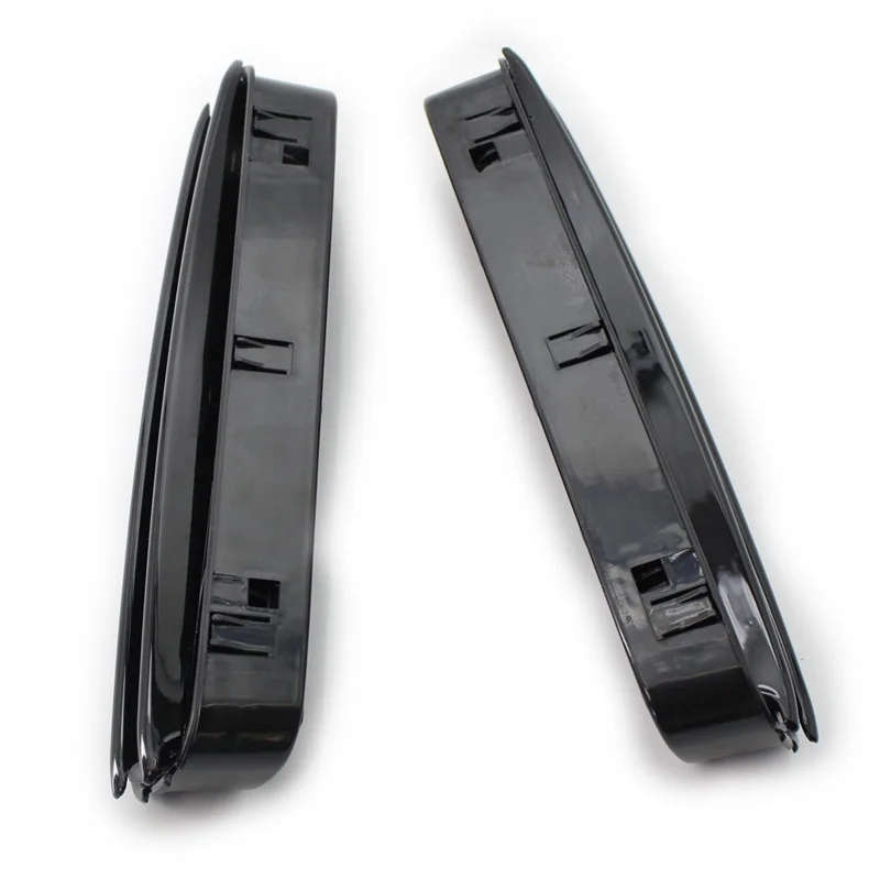 2 Pcs M5 Side Fender Air Flow Vents Grille Grill For-BMW E60/E61 E39 M5 Glossy Black