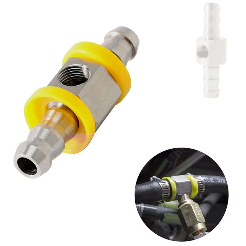 Fuel Pressure Gauge 1/8 NPT(140 Psi) with 3/8 Inch Fuel Line Fuel Pressure Gauge Sensor