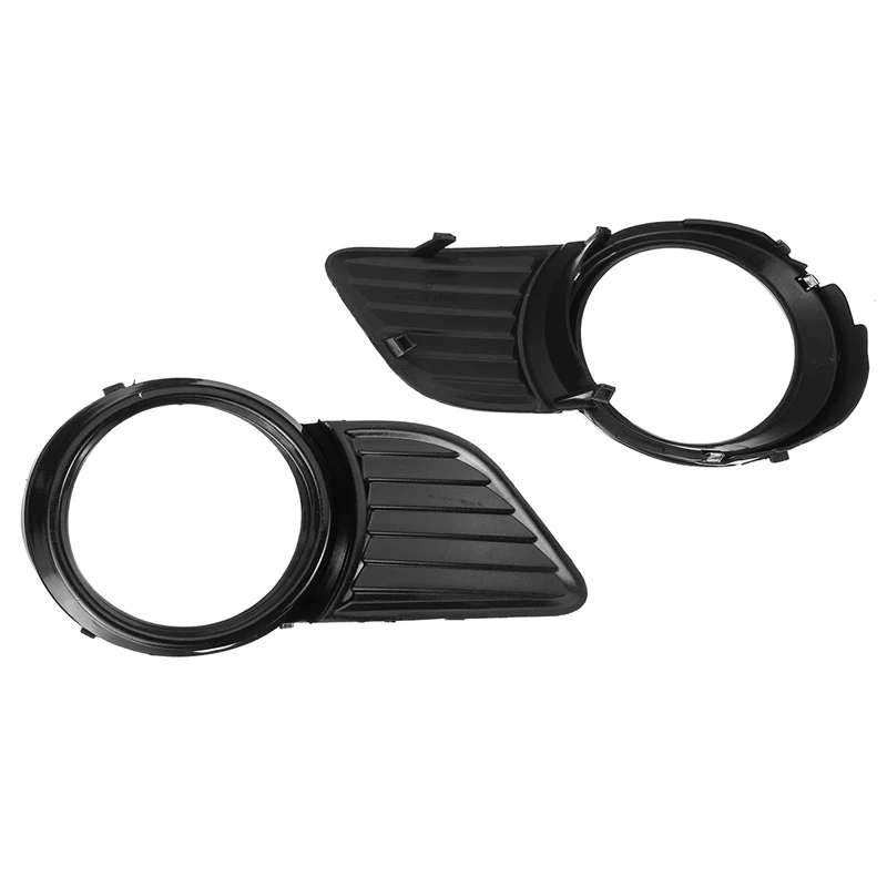1 Pair Car Black Front Fog Light Lamps Frame Covers for Toyota Sienna XLE/LE 2011-2017