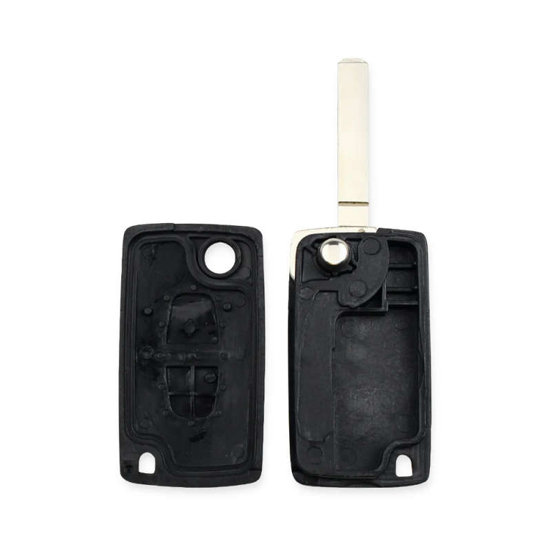 2 Buttons Remote Key Shell Case Folding Flip Fob For PEUGEOT 107 207 307 407 607 1007 Citroen