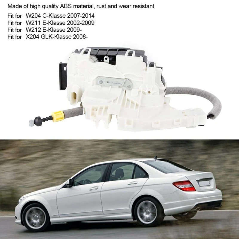 Door Latch Actuator, 2047201535 Front Left Lock for Mercedes W204 C-Klasse 2007-2014