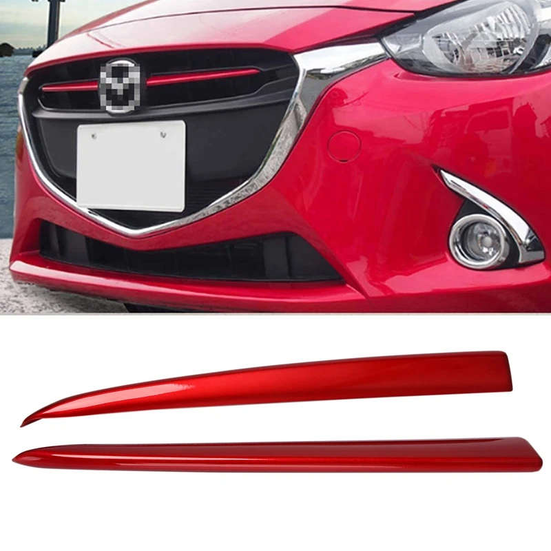Car Front Grille Grill Cover Trim Molding for Mazda 2 Demio 2015-2017 DJ DL Mazda2