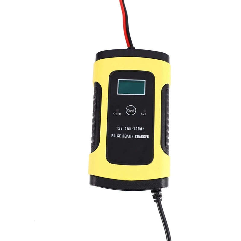 Car Battery Charger Intelligent Fast Power Charging Wet Dry Lead Acid Digital Lcd Display