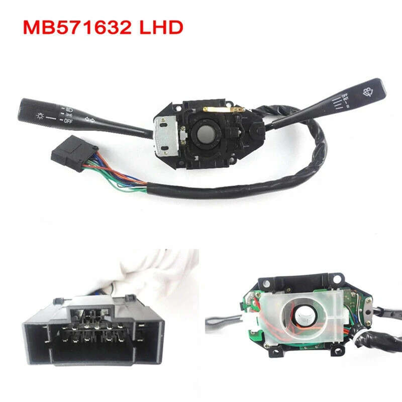 Black Car Combination Turn Signal Light Wiper Switch Lever Fit for Mitsubishi L300 MB571632