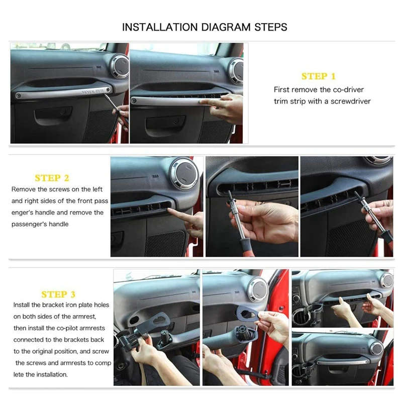 Car USA Flag Drink Cup Phone Holder 2 in 1 Bolt-on Stand Bracket for Jeep Wrangler JK 2012-2018