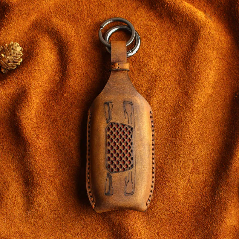 genuine leather Car Key Case Cover For Audi A1 A2 A3 A4 A5 A6 A7 TT Q3 Q5 Q7 R8 S6 S7 S8 B5 B6