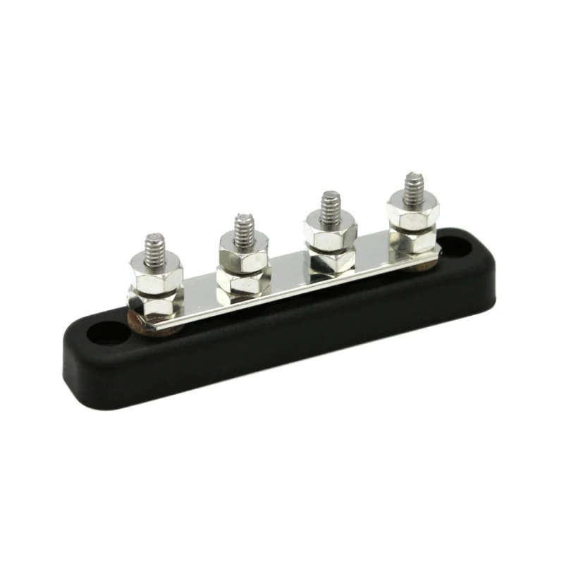 4/ 5 / 10/ 20 Way Power Distribution Bus Bar 4-bit #10-32 Screws Single Distribution Box for Car