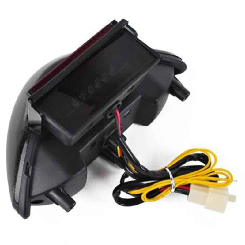 Motorcycle Black Rear Turn Signal Tail Stop Light Lamp Integrated for Hayabusa GSXR1300 GSXR 1300