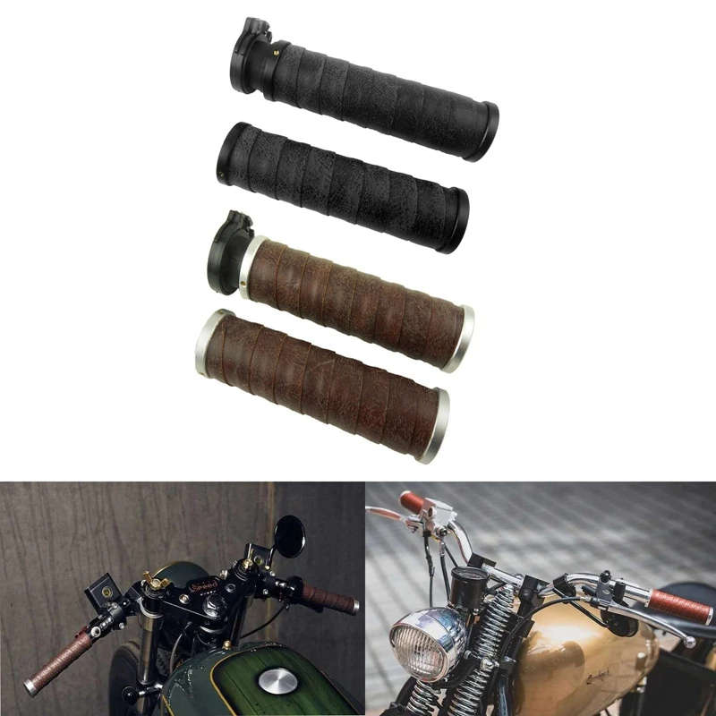 22MM Motorcycle Retro Handlebar Handlebar Handle with Holes Suitable for Vintage Cafe Racer
