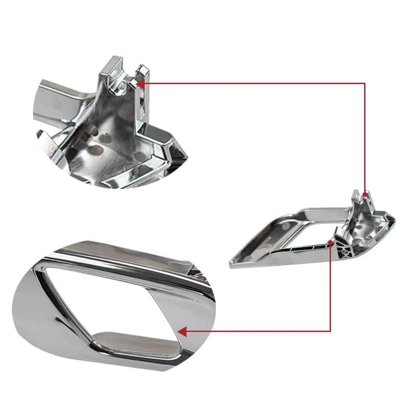 for Ford Ranger 2012-2019 Everest 2015-2019 Door Inner Handle Chrome
