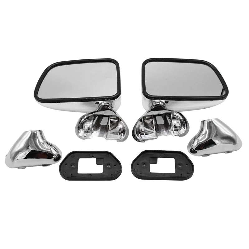 Left+Right Car Chrome Rear View Mirror Side Door Mirror Assembly for Toyota Hilux Rearview Mirror