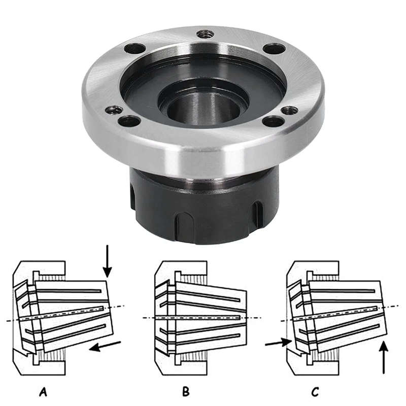 Collet Chuck, Collet Chuck 40CR Steel 16?? Concentricity Lathe Fixtures CNC Milling Tool 50mm ER?32