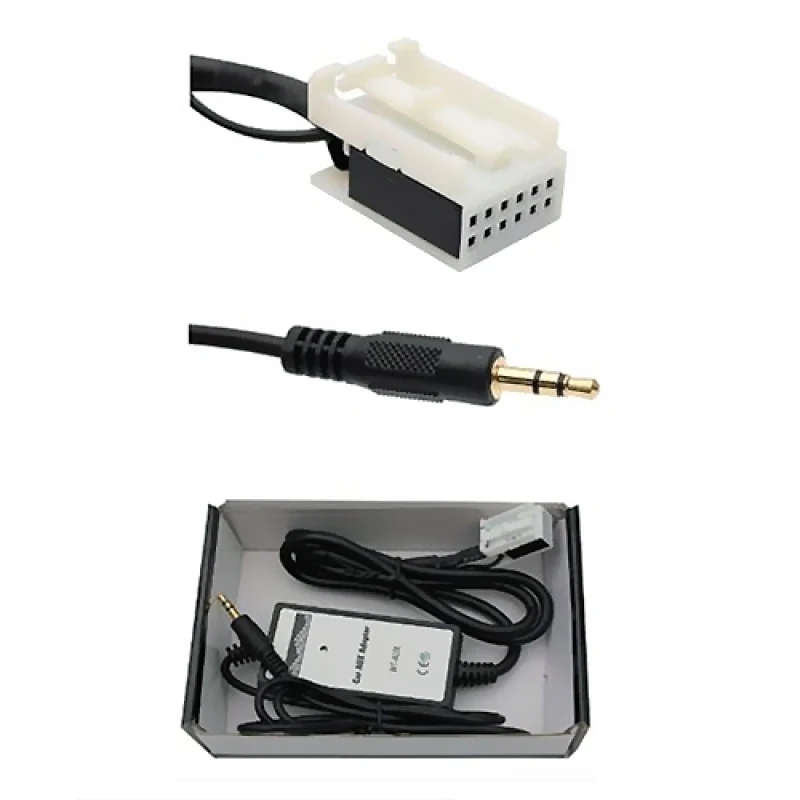 Car 12 Pins AUX Audio Wiring Harness Car MP3 Audio Digital Disc Box CD Modified for VW / Audi