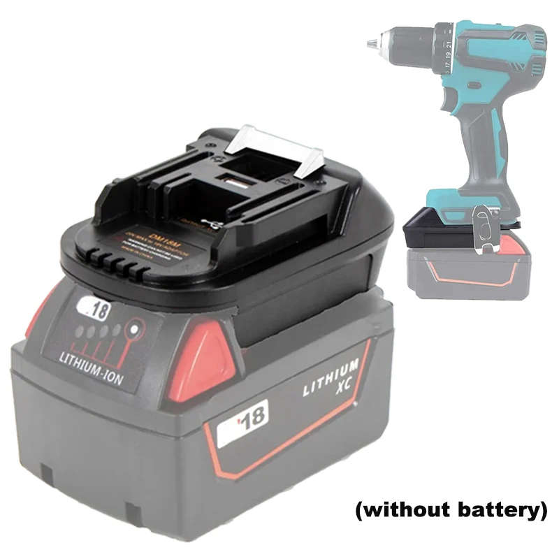 DM18M Adapter for Makita 18V Tools, for DeWalt 20V Lithium Battery to for Makita 18V Battery Cordles