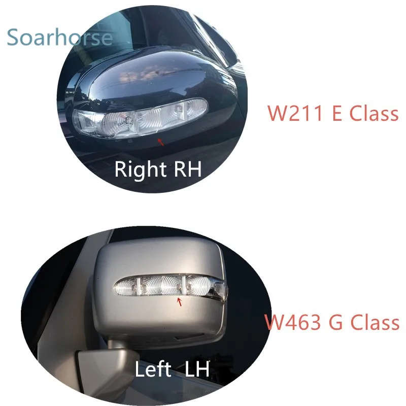 Car Rearview Side Mirror LED Turn Signal Indicator Light Door Wing Mirror Lamp for Mercedes Benz