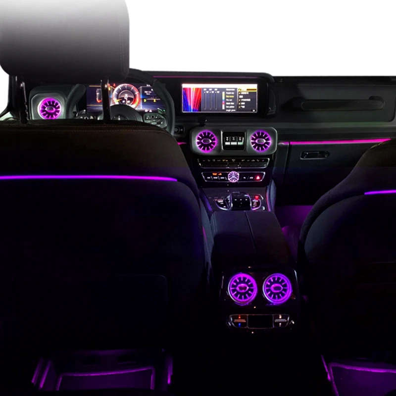 64 Colors Luminous Rear Seat Light Modification Atmosphere LampFor Benz G-Class W464 2019-2022