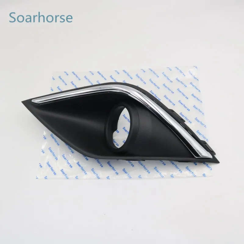 Car Chrome Front Bumper Fog Light bezel Fog Lamp cover Frame For Mitsubishi Outlander 2016 2017 2018