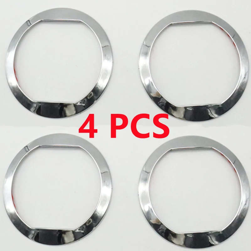 2 PCS For Chevrolet AVEO Chrome Air Conditioning Outlet Decorative Cover Dash A/C Vent Trim Ring