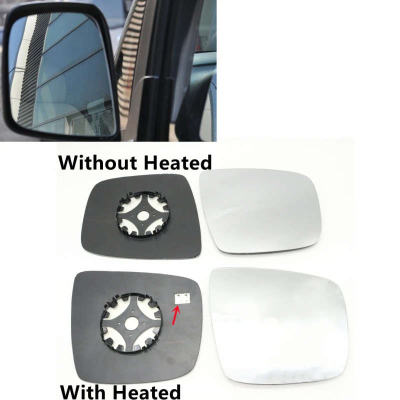 For Nissan NV200 2010-2018 Side Rearview Mirror Glass Reversing Mirror Lens With Heated