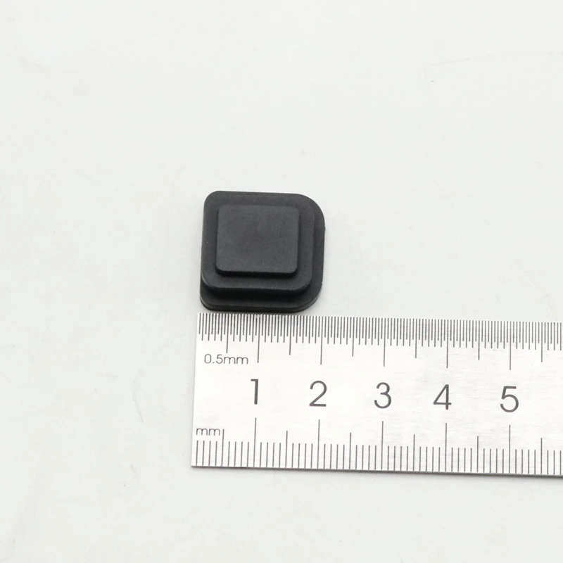 Black Exterior Door Handle with Smart Keyless entry Sensor Button Rubber Cover For Audi Q7 2007-2015