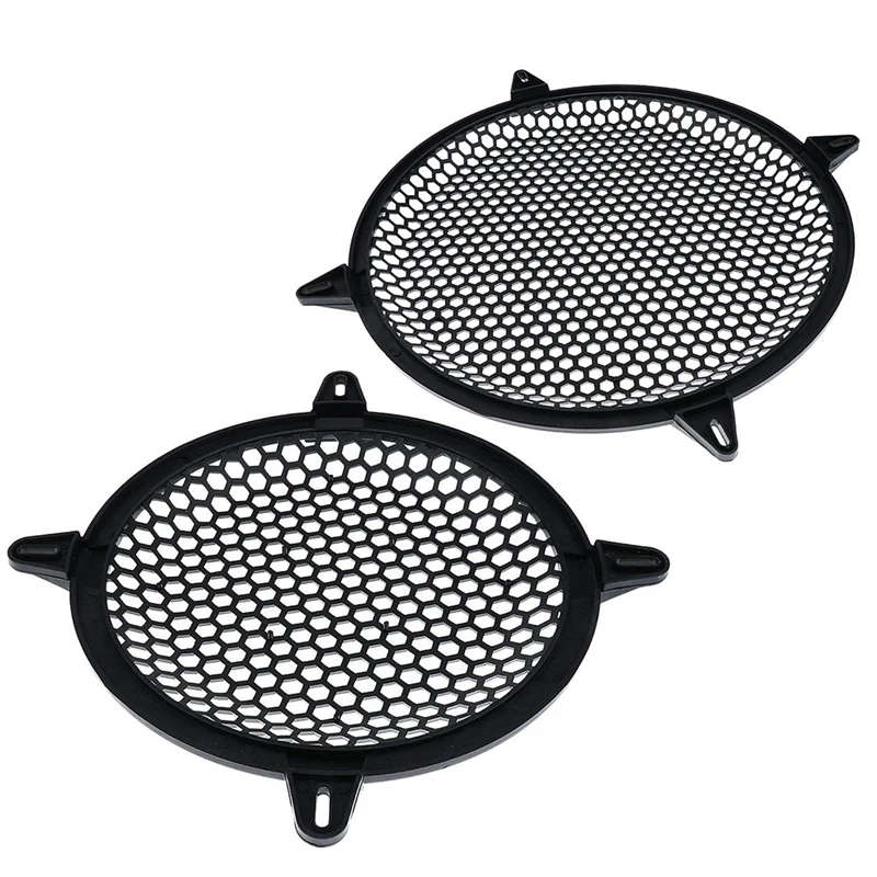 2 Pcs Subwoofer Grid Car Speaker Amplifier Grill Cover Mesh - 8 Inch & 10 Inch