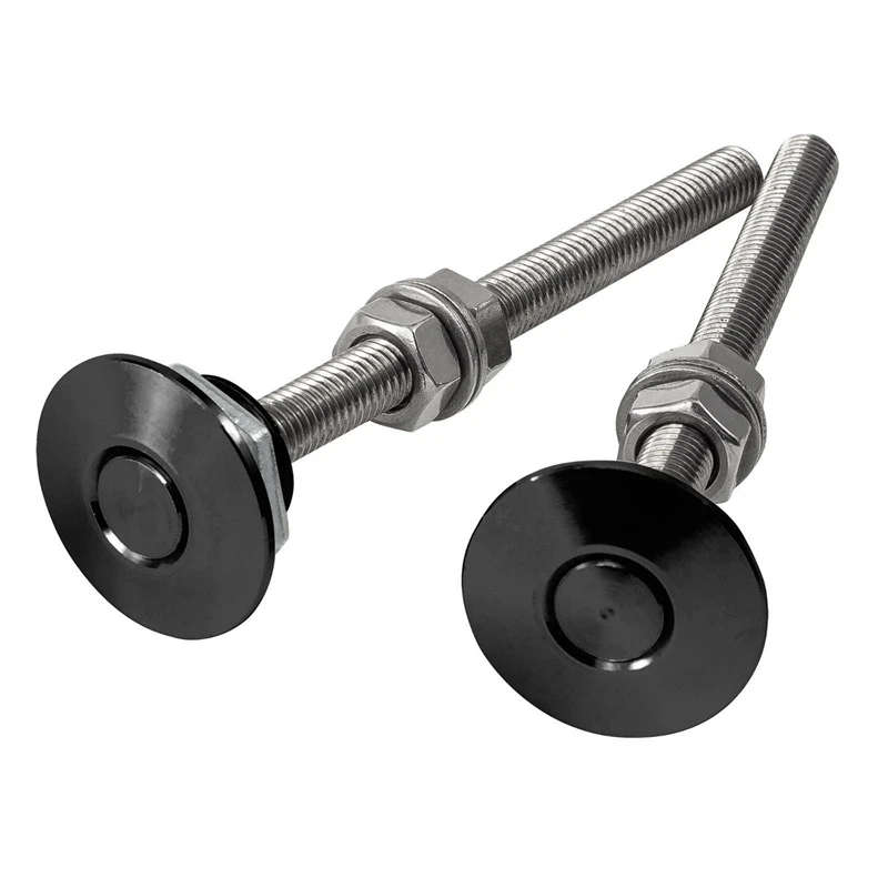 4X Quick Release Latch License Plate Lock Clip 1.25 Inch Diameter Car Hood Pins Lock Clip Kit